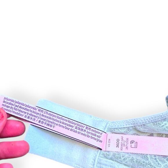 VICTORIA’S SECRET Women’s Pastel Teal Dream Angels Push-Up Bra Without Padding S - Picture 6 of 6